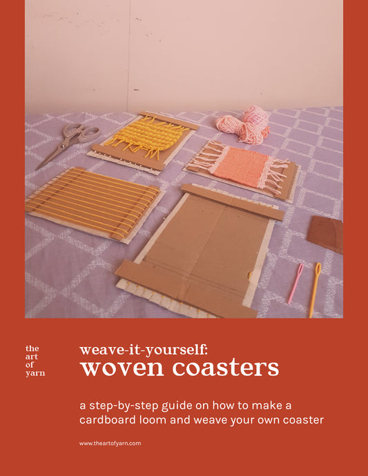 weave-it-yourself: woven coasters (no loom required!)