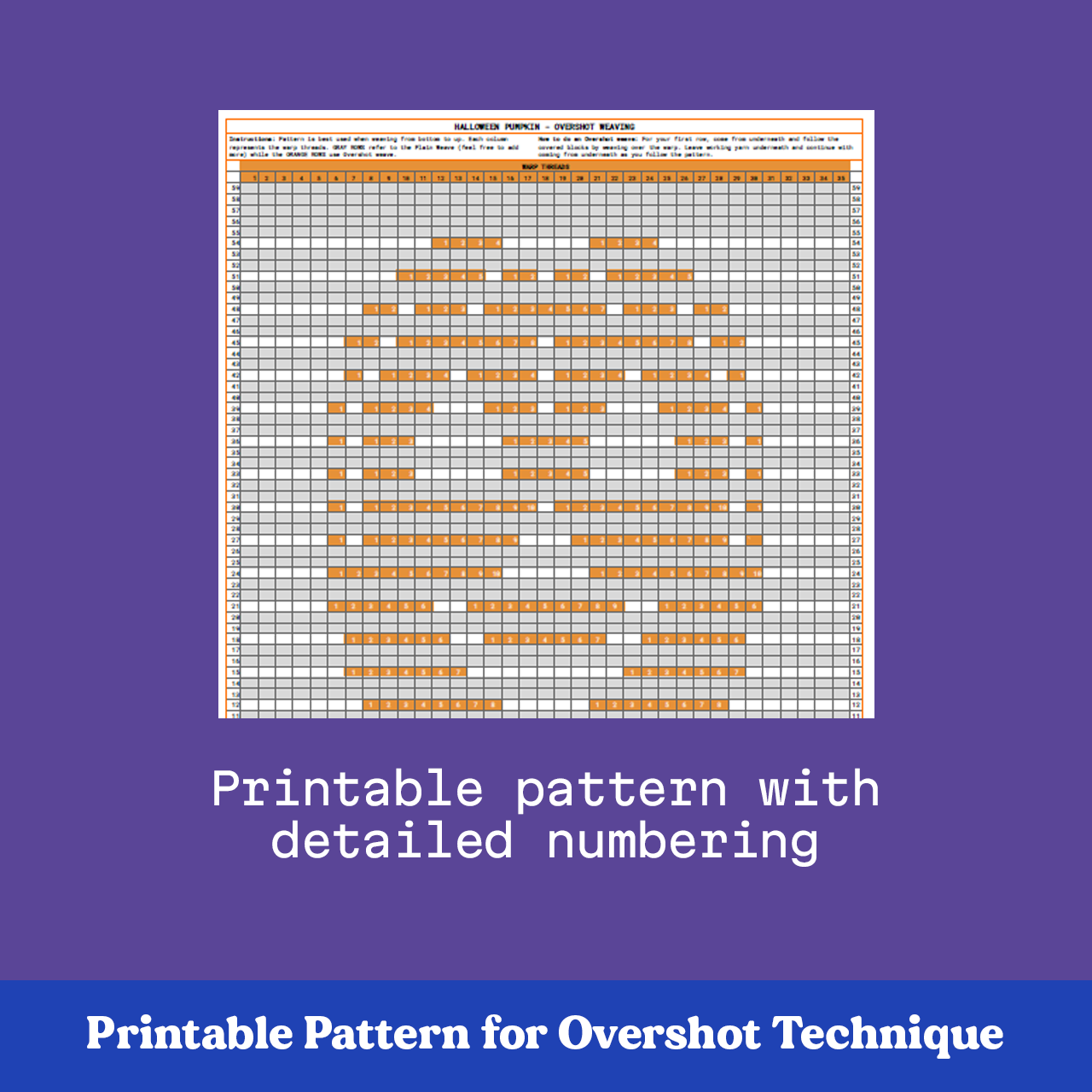 HalloWEAVE Pattern: Pumpkin