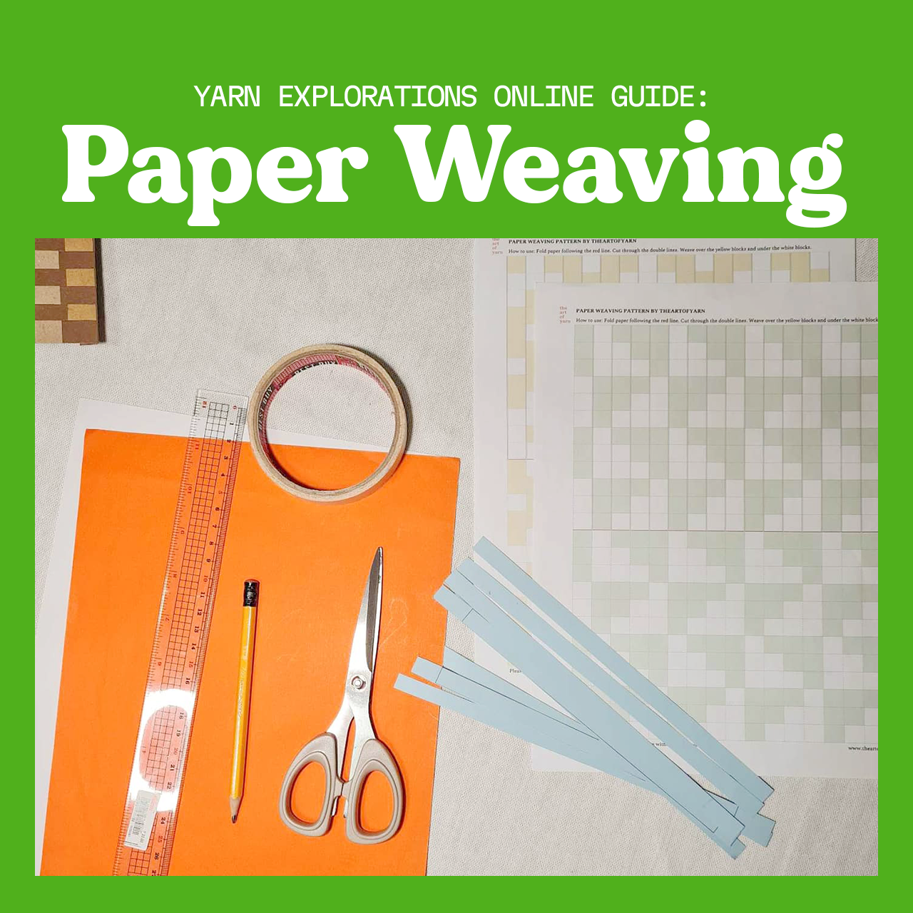 Yarn Explorations: Paper Weaving