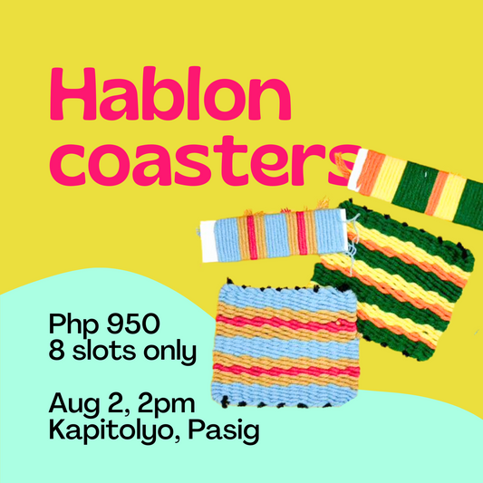 [Aug 2, 2pm] Little Weavers: Woven Hablon Coasters
