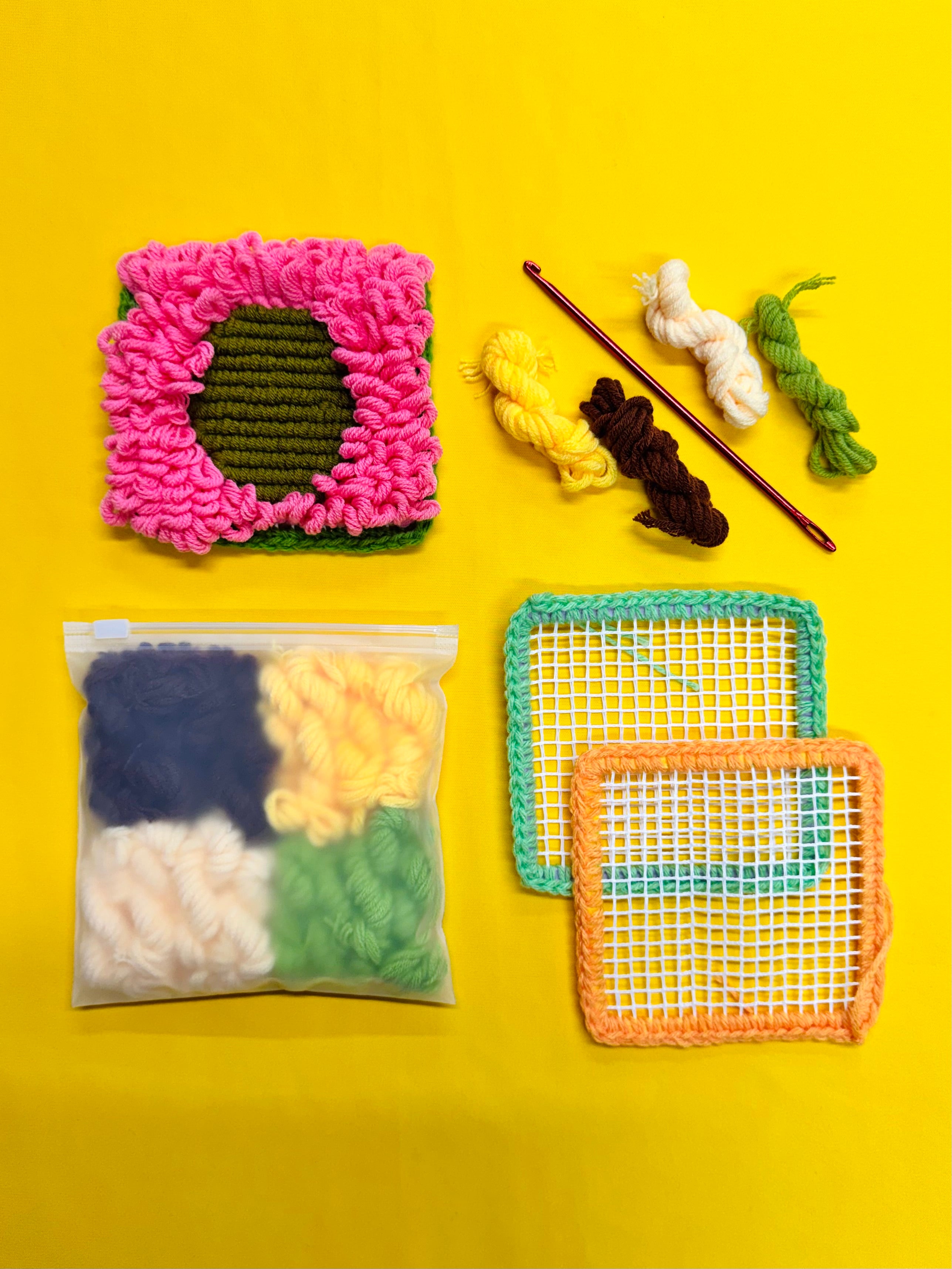Garden Patch - Locker Hooking kit for beginners