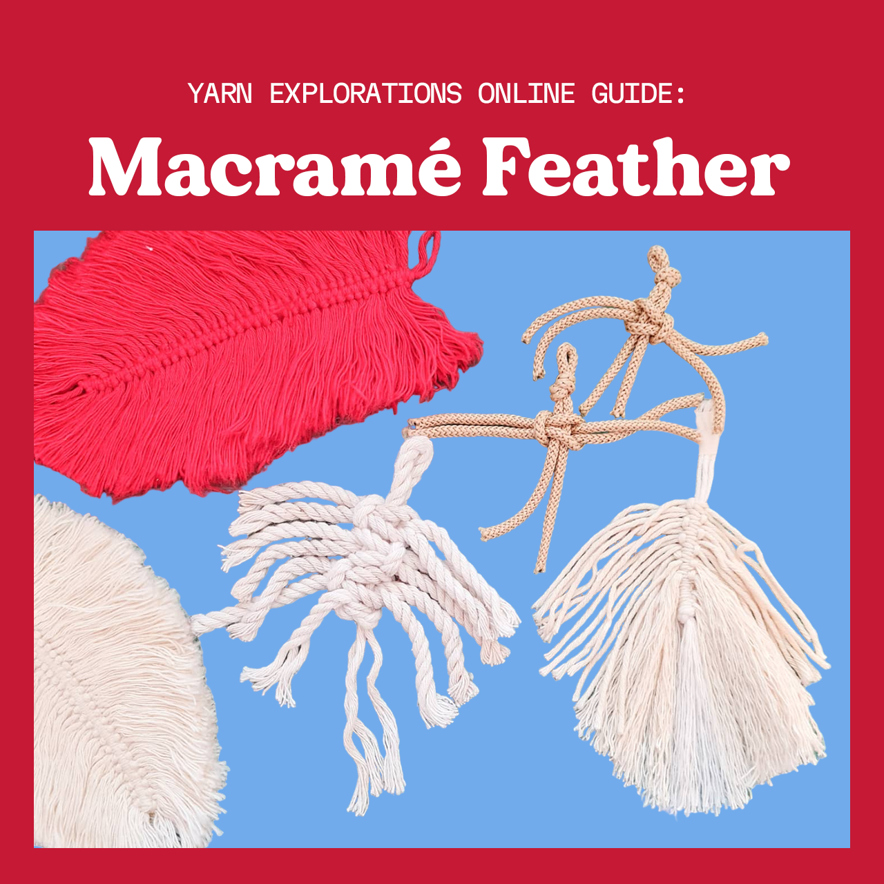 Yarn Explorations: Macrame Feather