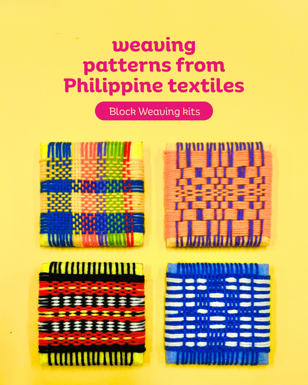 Patterns from Philippine Textiles with Block Weaving kits
